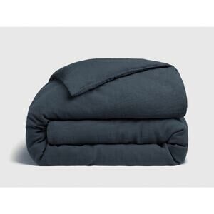 Parachute Queen Full Duvet Coal Washed Black 100% Linen Portugal Luxury Comfort